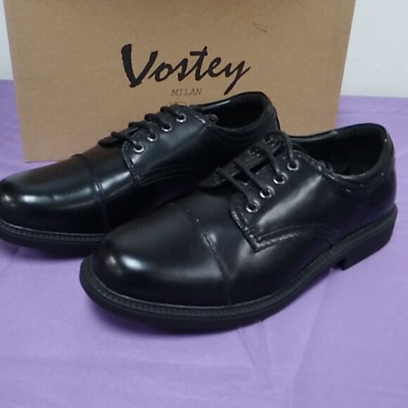 Vostey 9.5 black dress shoe new - Picture 2 of 7